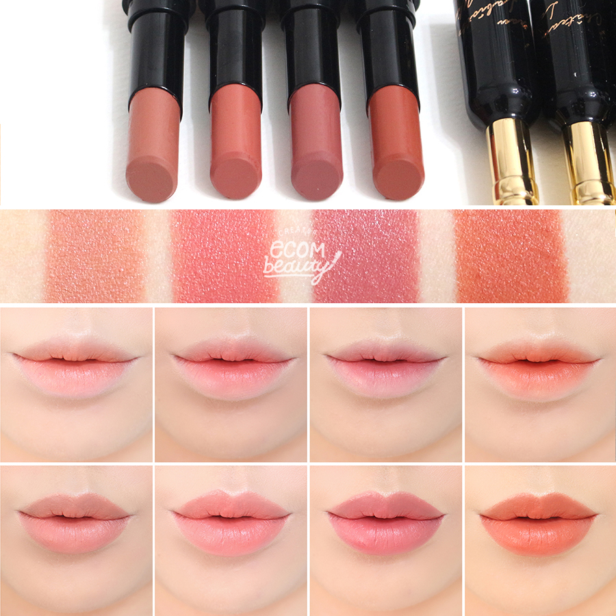 샤또 라비오뜨 와인 립스틱, 모멘틱 누드 컬렉션 전색상 발색