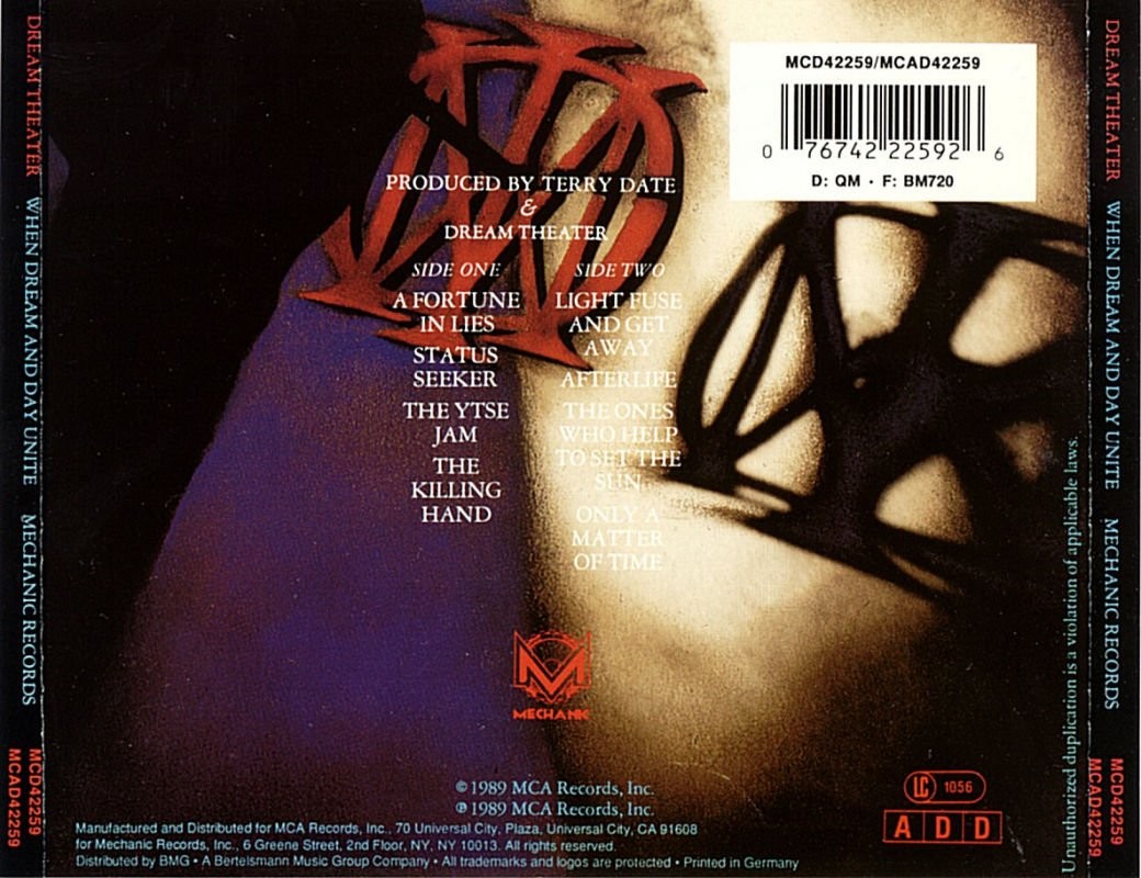 Dream TheaterWhen Dream and Day Unite (1989) 네이버 블로그
